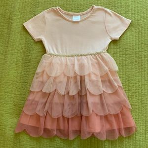 Hanna Anderson light pink ruffles dress size 3T